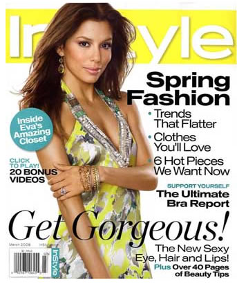 Ardell lashes featured in In Style March 2008
